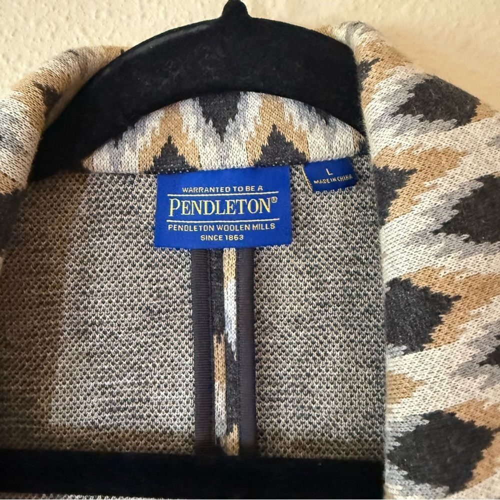 Pendleton Women's Geometric Patterned Blazer L - image 5